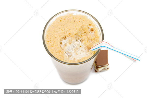 希臘冷咖啡冰沙白色隔離