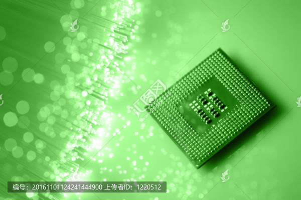 光纖背景與大量的光點(diǎn)