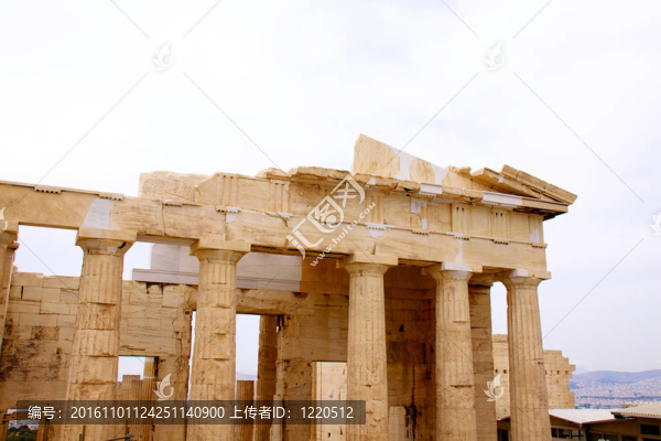 帕特農(nóng)神廟在雅典Akropolis；希臘；