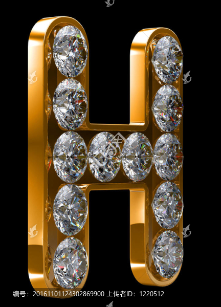 金色H字母鑲嵌鉆石-匯圖網(wǎng) www.fosd68.com 金色H字母鑲嵌鉆石