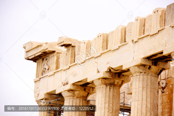 帕特農(nóng)神廟在雅典Akropolis；希臘；