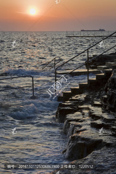 克羅地亞流海日落