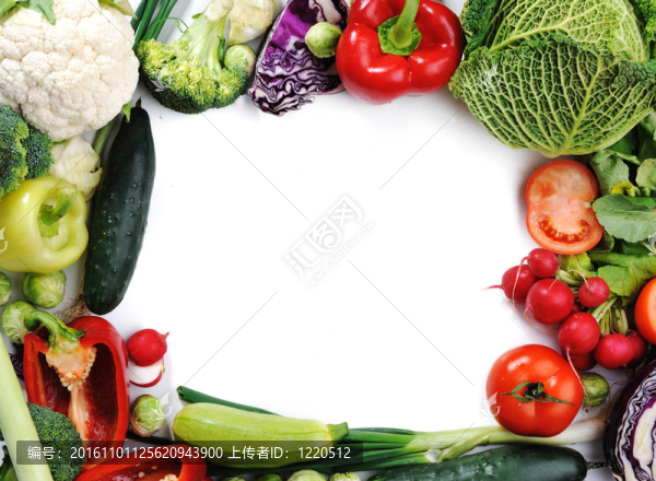 新鮮蔬菜；你的文字的旗幟
