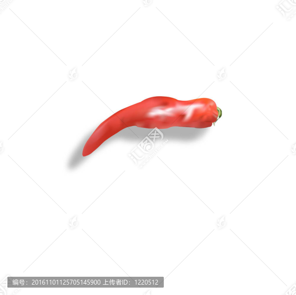 白辣椒上分離的辣椒