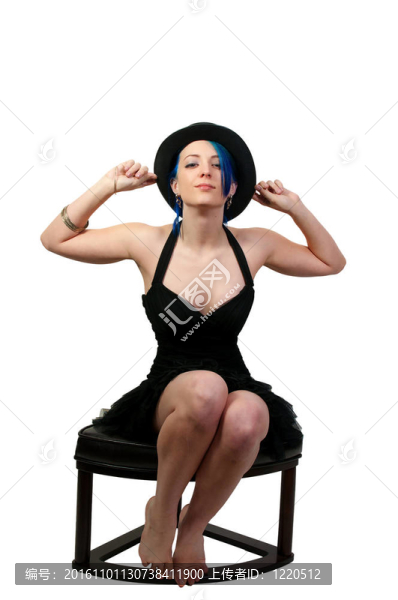 戴頂帽子的女人