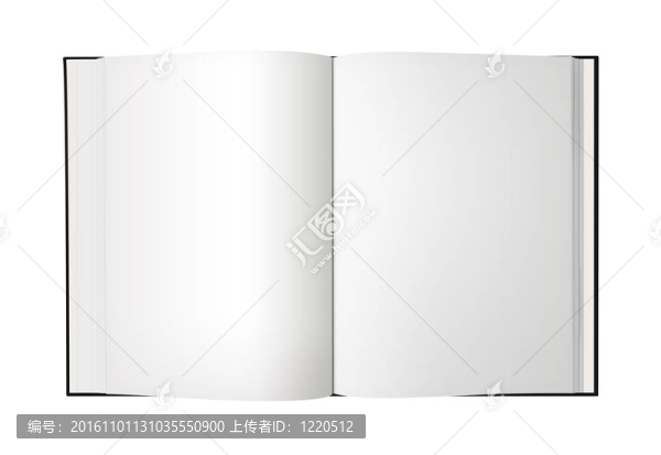空白的打開的書離XL