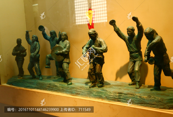 壽縣鑼鼓民俗場景雕塑