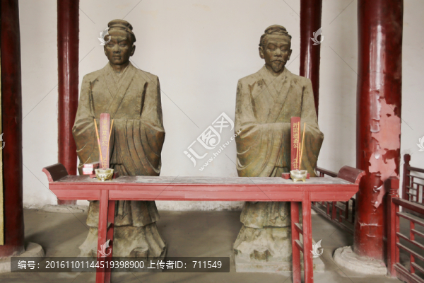 復圣顏回,述圣子思塑,壽縣孔廟