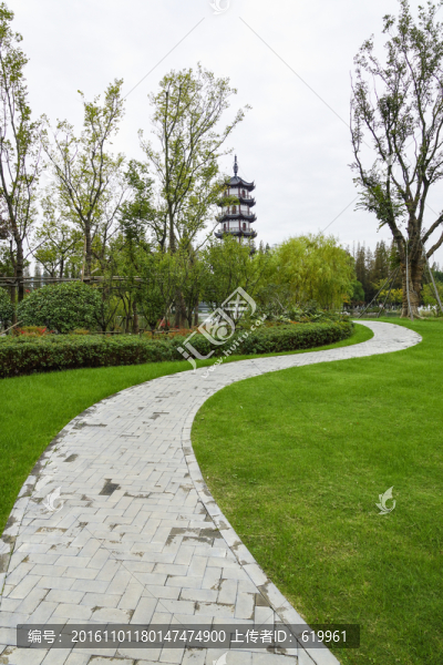 公園石板路小路觀光路