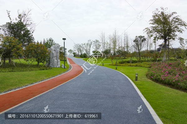 公園瀝青路小路觀光路