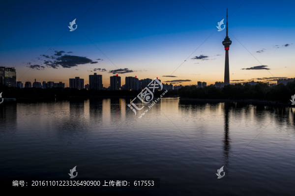夜幕下的中央電視塔