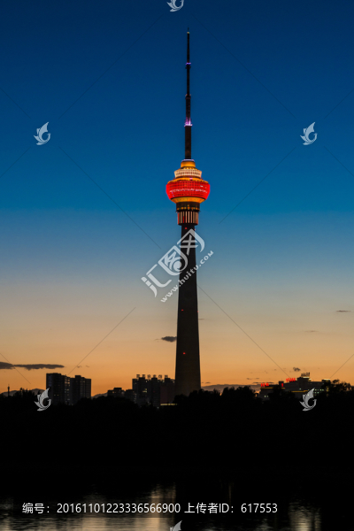 夜晚的中央電視塔