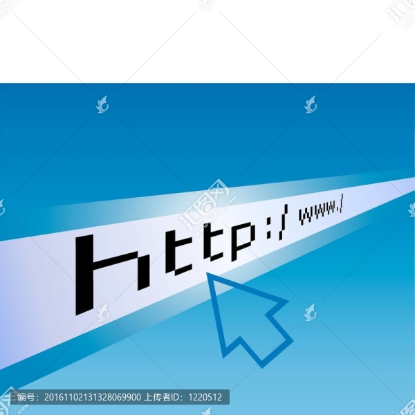 地址和藍色箭頭