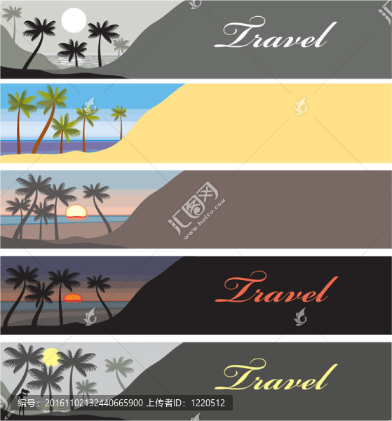 與棕櫚灘的旅行旗幟