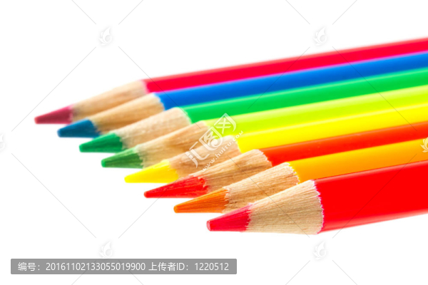彩色鉛筆隔離