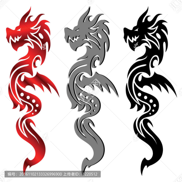 龍；部落紋身