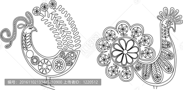 花邊的鳥