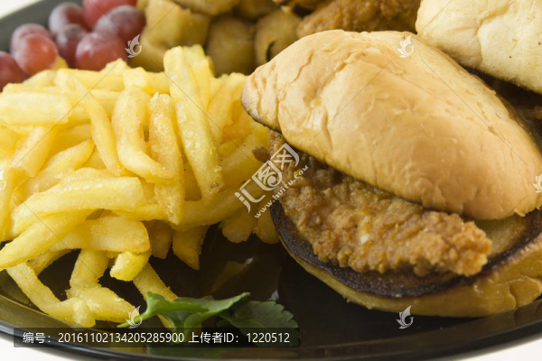 雞肉三明治特寫(xiě)