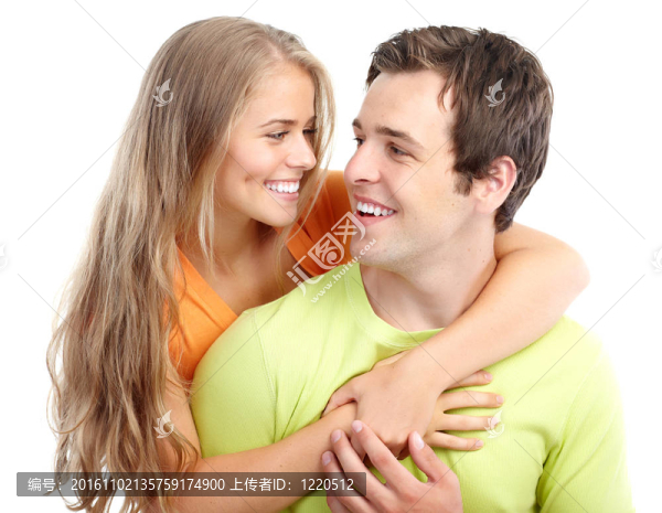 戀愛中的年輕夫婦