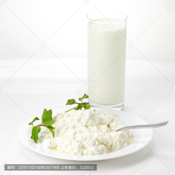 農(nóng)舍奶酪和牛奶