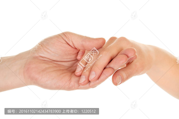 男性和女性的手（手掌）