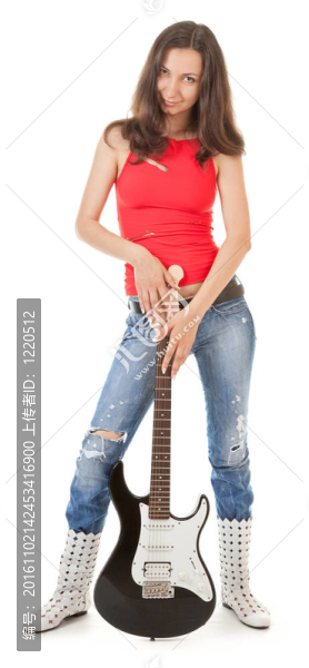 帶著吉他的女孩