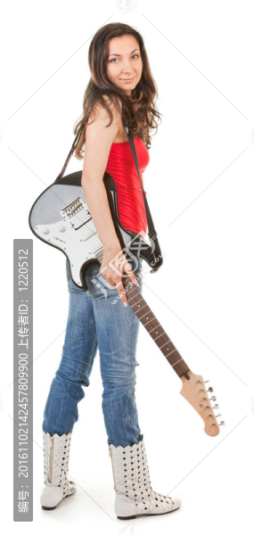 帶著吉他的女孩