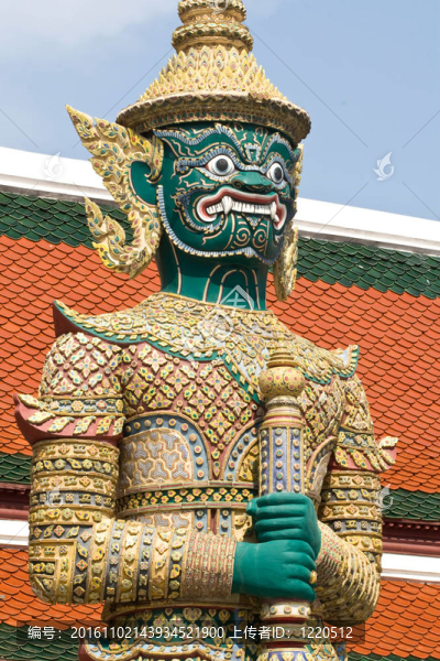 守護者雕像在玉佛寺