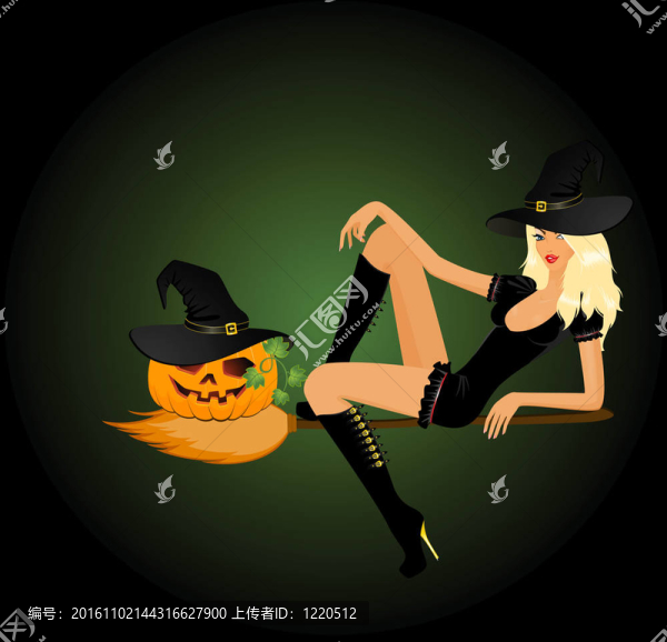美麗的性女巫和南瓜