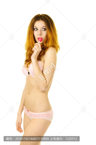 女孩的棒棒糖