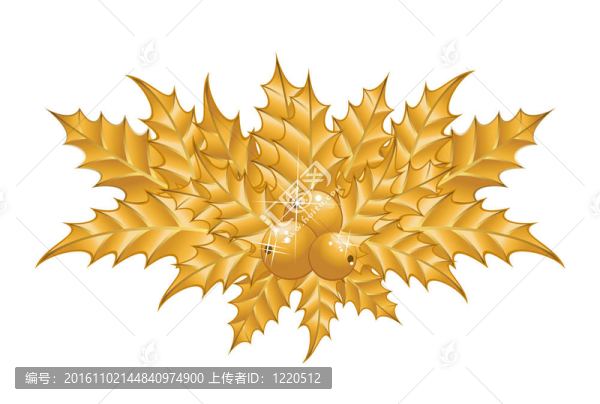 樹葉和漿果的花束