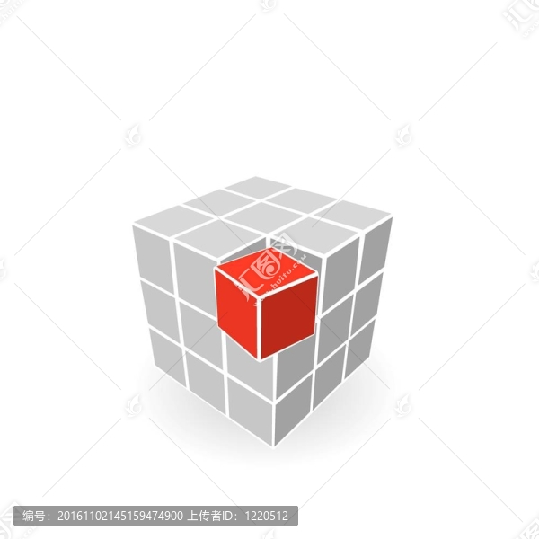灰色的立方體