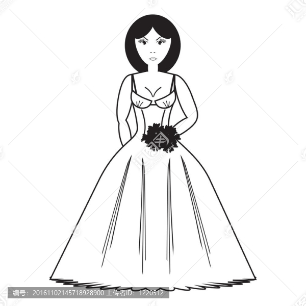穿婚紗的女孩