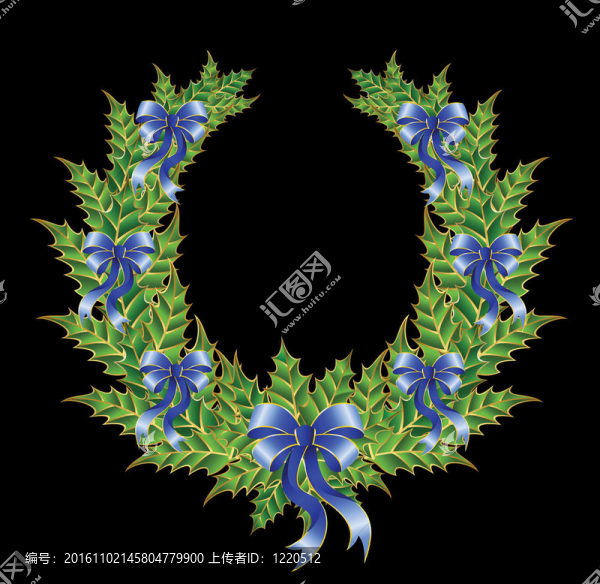 美麗的圣誕花環(huán)
