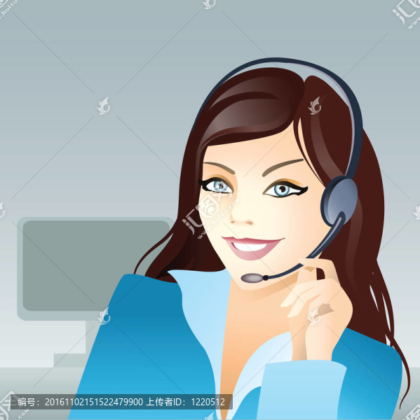 帶耳機(jī)的年輕女孩
