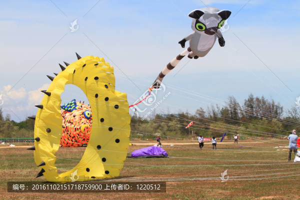 在第十二泰國(guó)國(guó)際五顏六色的風(fēng)箏