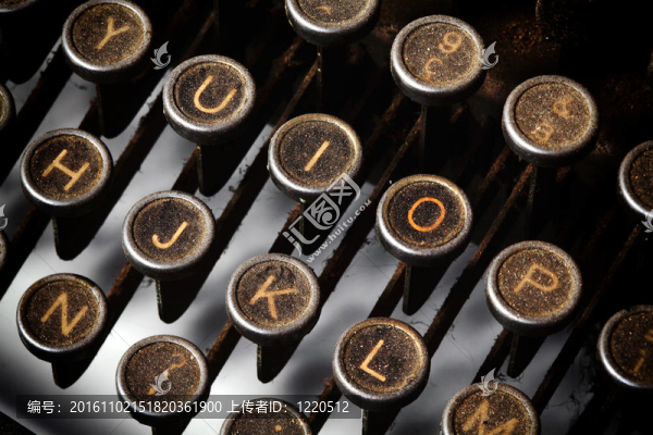 老式的打字機(jī)