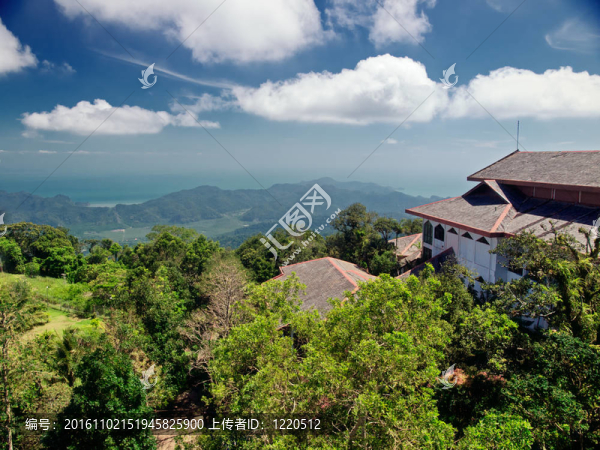 在Langkawi島的觀點(diǎn)。馬來西亞