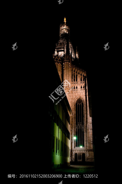米蘭的夜景大教堂