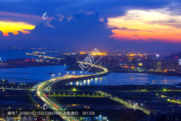 深圳灣寶安城市海景