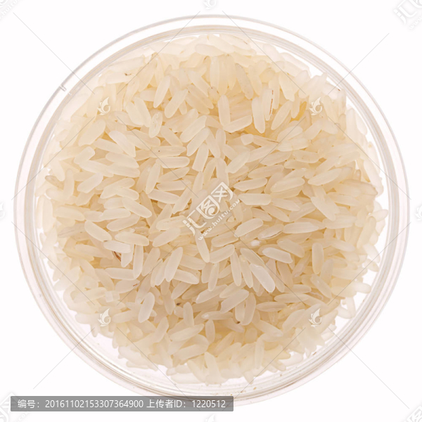 Rice在一個(gè)白色的玻璃碗