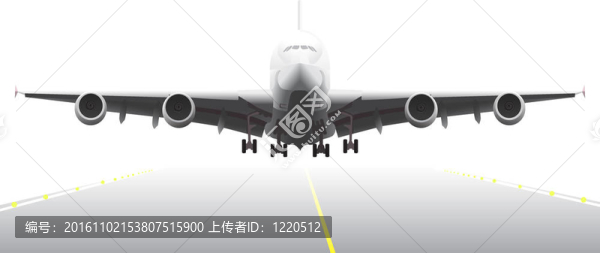 降落的飛機(jī)