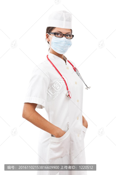 一個(gè)年輕的女醫(yī)生的肖像
