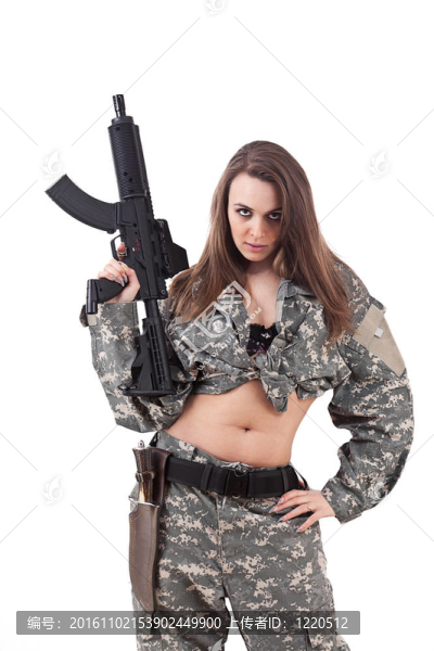 女性的彩彈射擊運(yùn)動(dòng)員