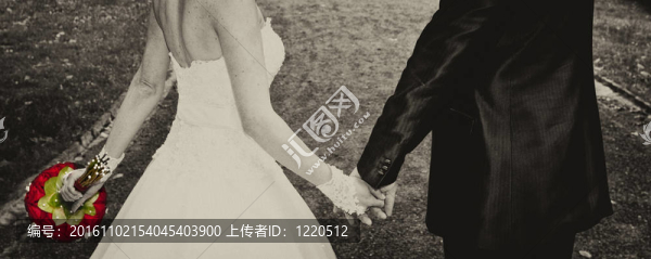 剛剛結(jié)婚的手