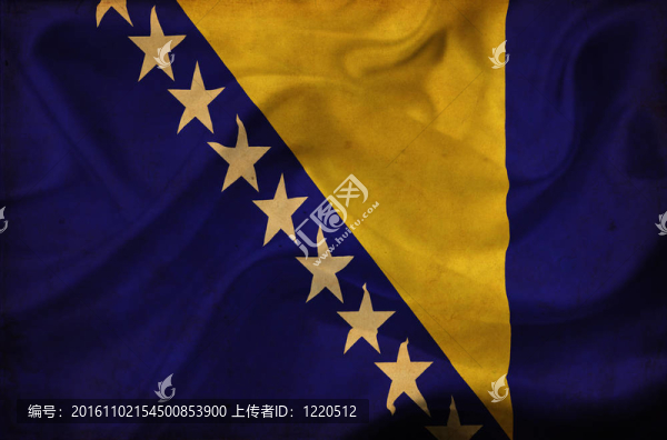 Bosnia和Herzegovina揮舞旗幟