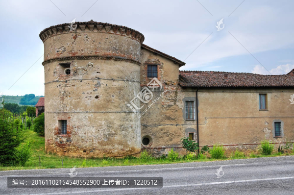 folignano城堡。Ponte,dell,Olio。Emilia,Romagna。意大利.