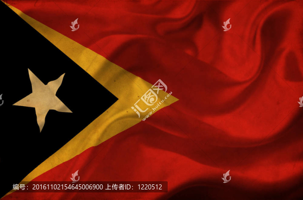 東帝汶飄揚(yáng)的旗幟