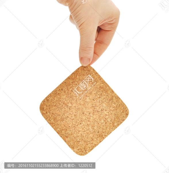 手上的軟木塞