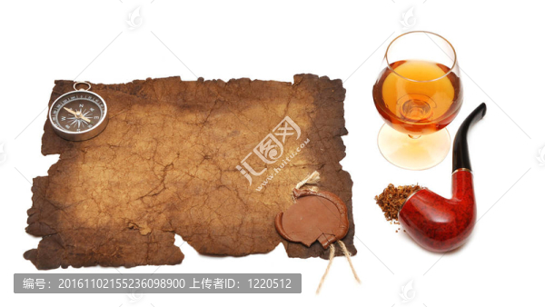 老紙封口蠟；干邑管和玻璃